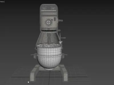 Commercial Planetary Floor Mixer Globe SP40 3D model