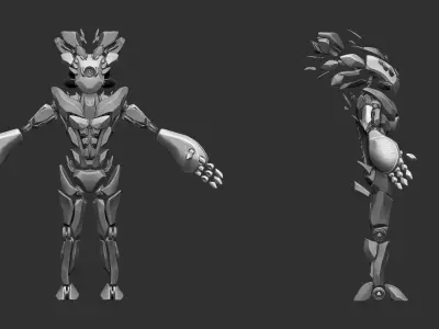 Relic Robot Free 3D model