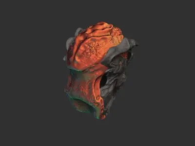 monster head diablo 3D model