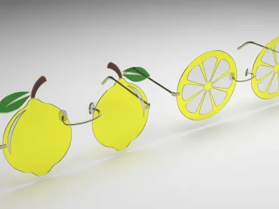 Lemon Sunglasses 3D model