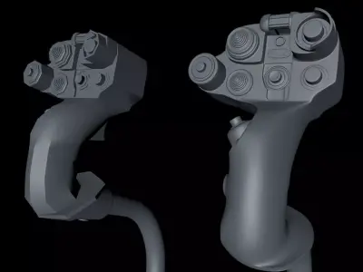 helicopter cloche Low-poly 3D model