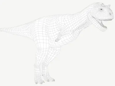 Carnotaurus dinosaur Low-poly 3D model
