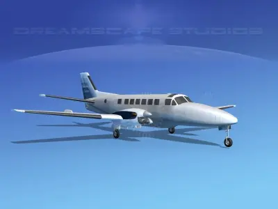 Beechcraft B99 Bahamas Charter 3D model