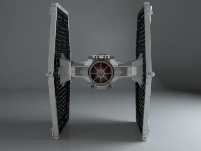 LEGO Starwars TIE fighter 3D model