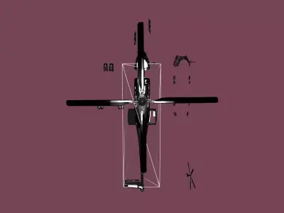 EuroCopter Drone 3D MODEL  Low-poly 3D model