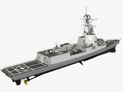 HMAS SYDNEY - HOBART CLASS DESTROYER 3D model