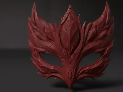 3D model of mask for 3D printing 3D print model