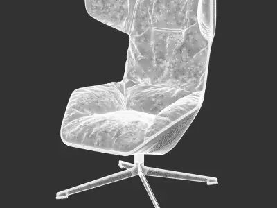  Replica Moroso Bravata For A Walk Armchair Model, Red 