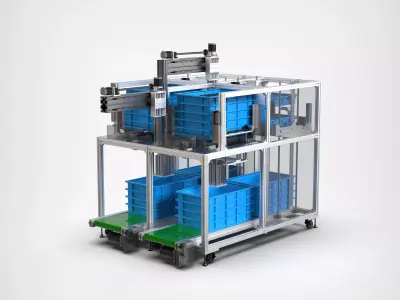 Automatic Motor Rotor Feeding Machine 3D model