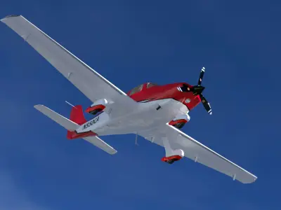 Cirrus SR 22 high detailed model low poly Low-poly 3D model