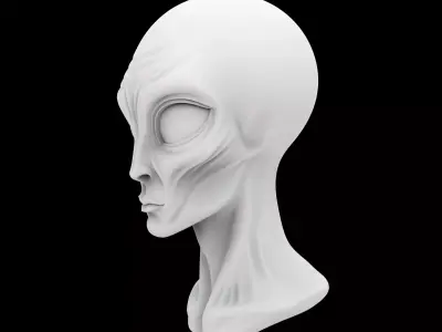 Alien Creature Bust 3D Print Model 3D print model purchase