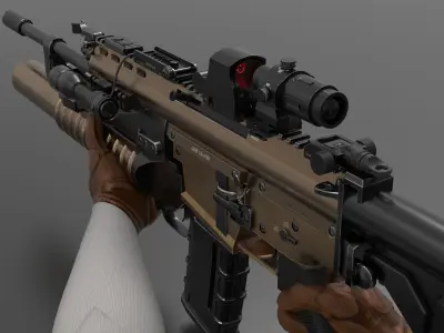 MK2 Grenade Launcher Fps - Tps Low-poly 3D model