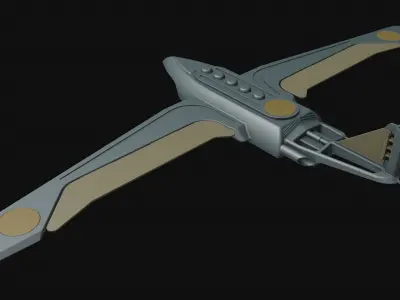 Toy flying machine drone 3D model