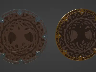 Viking Shield - Vanaheim 3D model