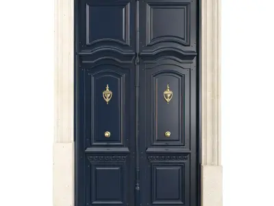Entrance classic door 112 3D model