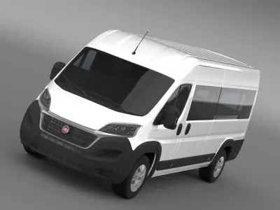 Fiat Ducato Maxi Minibus 2015 3D model