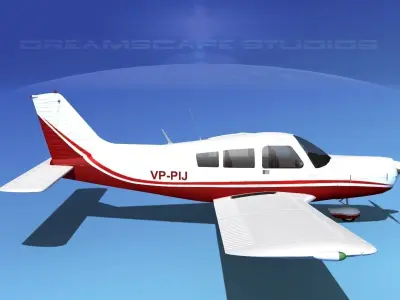 Piper PA-28-235 Cherokee V08 3D model