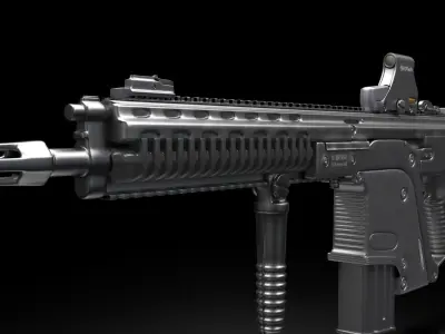 Heckler and Koch G56 - automatic rifle 3D model