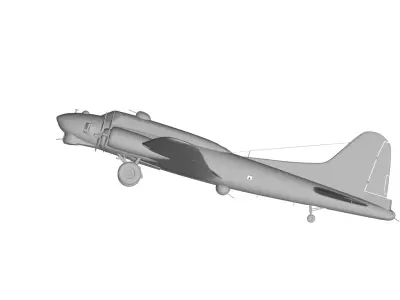 Boeing B-17 Flying Fortress 3D model