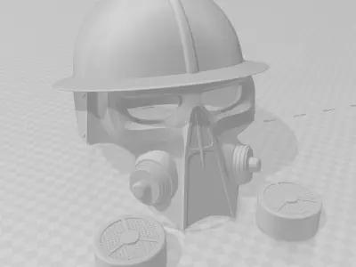 GAS MASK HELMET 3D print model
