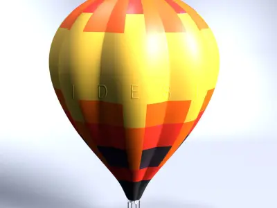 Hot Air Balloon 3D model