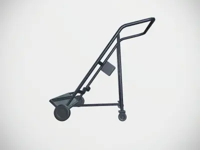 Gas Tank Stand Low-poly 3D model