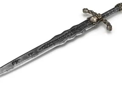 Sword Skull 3D model