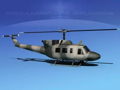 Bell UH-1N Iraqi Air Force 3D model