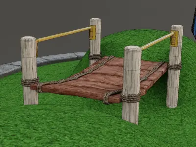 Outdoor Playground 03 Free low-poly 3D model