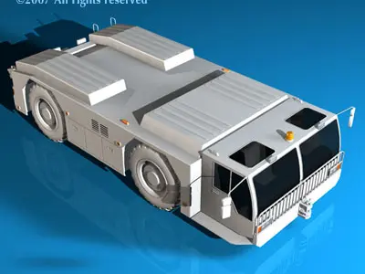 Airport tow tractor 3D model