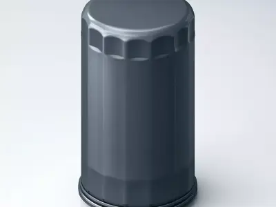 Realistic Oil Filter 3D Model Low-poly 3D model