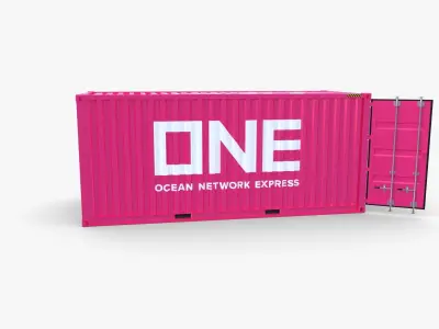 20ft Shipping Container ONE 3D model