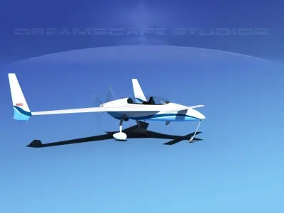 Rutan Long-EZ V10 3D model