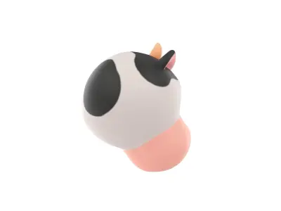 Prop131 Cow Head 3D model