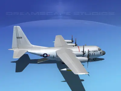Lockheed C-130 Hercules USAF 1 3D model