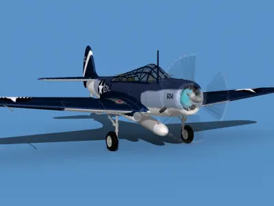 Douglas TBD-1 Devestator V17 3D model