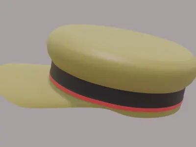 Police Cap 3d Model Free 3D model