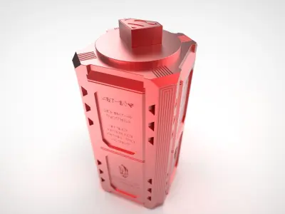 Superman Krypronite Box as storage container 3D print model