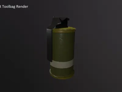 Smoke Grenade TAG - 18 Free low-poly 3D model