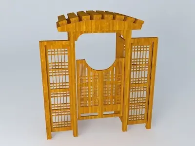 Arbor and Fence Improved Top Free 3D model
