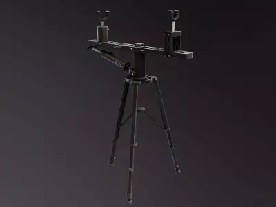 SpecRest Gun Tripod Low-poly 3D model