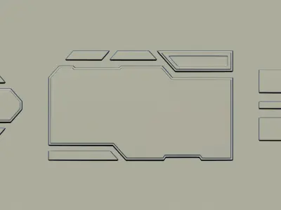 80 SCI-FI VDM and IMM Brushes Pack 3D model