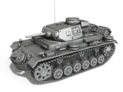 Panzer 3 - PzKpfw 3 - Ausf G  3D model