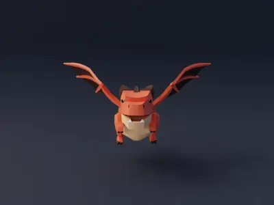 StylizedDragon Low-poly 3D model