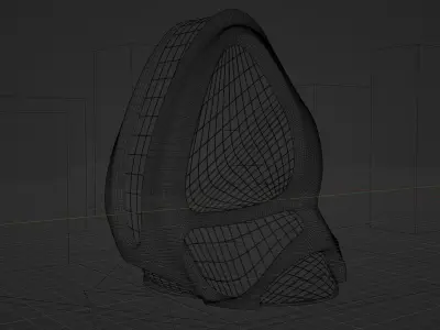 City Build futuristic Exterior Concept Scene 3D model Free 3D model