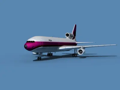 Lockheed L-1011-50 PSA 3D model