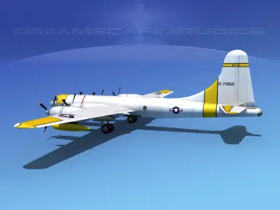 Boeing WB-50 Superfortress II  3D model