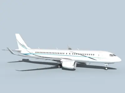 Bombardier CS100 Corporate 3 3D model