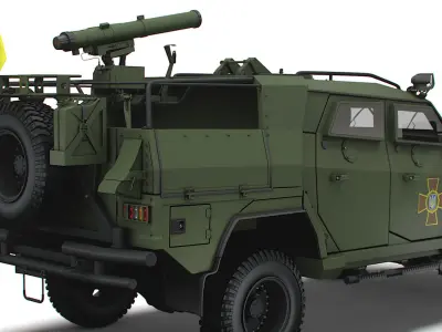 Novator ATGM Stugna P 2022 3D model