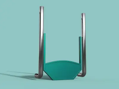 Truck Back Cab Plate 4 3D model